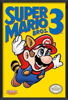 Kehystetty juliste Super Mario Bros. 3 - NES Cover