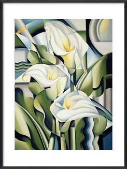 Juliste Cubist Lilies