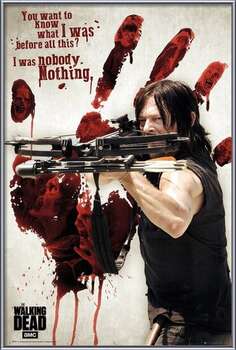 Kehystetty juliste Walking Dead - Bloody Hand Daryl