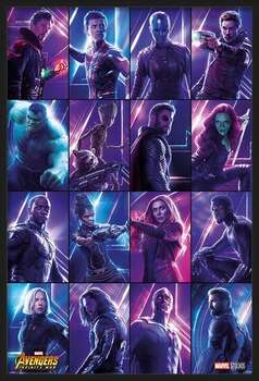 Kehystetty juliste Avengers: Infinity War - Heroes