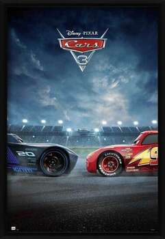 Kehystetty juliste Cars 3 - Duel