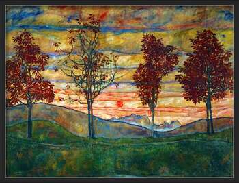Juliste Four Trees